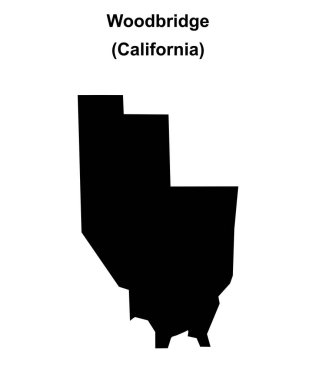 Woodbridge (California) boş ana hat haritası