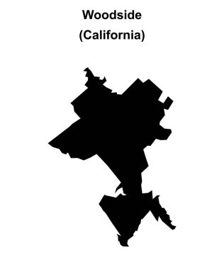Woodside (California) boş ana hat haritası
