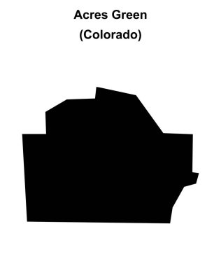 Acres Green (Colorado) boş ana hat haritası