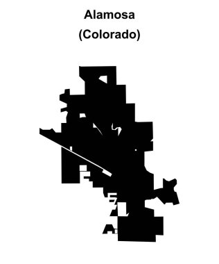 Alamosa (Colorado) boş ana hat haritası
