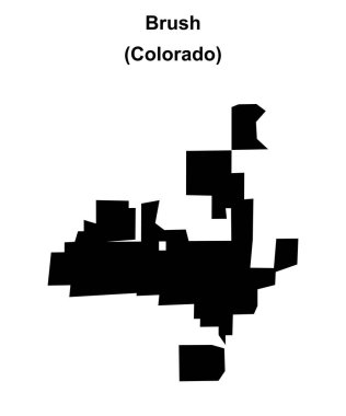 Fırça (Colorado) boş dış hat haritası