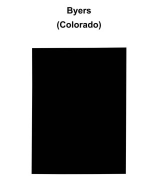 Byers (Colorado) boş ana hat haritası