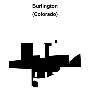 Burlington (Colorado) boş ana hat haritası