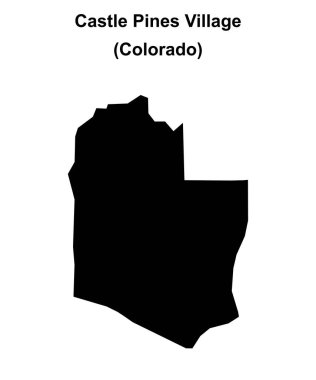 Castle Pines Village (Colorado) boş ana hat haritası