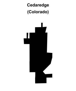 Cedaredge (Colorado) boş ana hat haritası