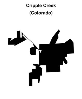 Sakat Deresi (Colorado) boş ana hat haritası