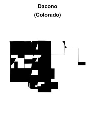 Dacono (Colorado) boş ana hat haritası
