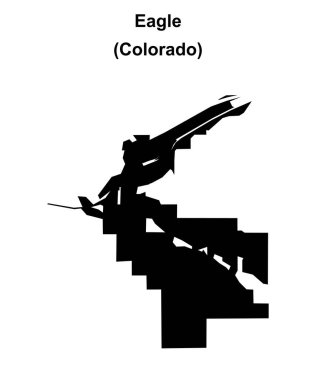 Kartal (Colorado) boş dış hat haritası
