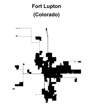Fort Lupton (Colorado) boş ana hat haritası