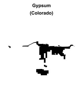 Alçı taşı (Colorado) boş ana hat haritası
