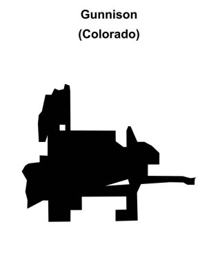 Gunnison (Colorado) boş ana hat haritası