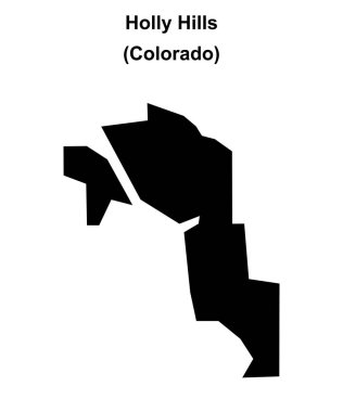 Holly Hills (Colorado) boş ana hat haritası