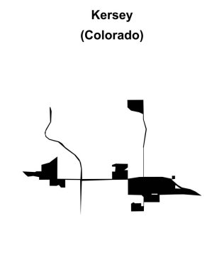 Kersey (Colorado) boş ana hat haritası