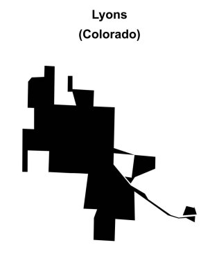 Lyons (Colorado) boş ana hat haritası
