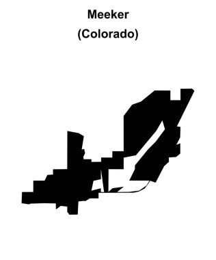 Meeker (Colorado) boş ana hat haritası