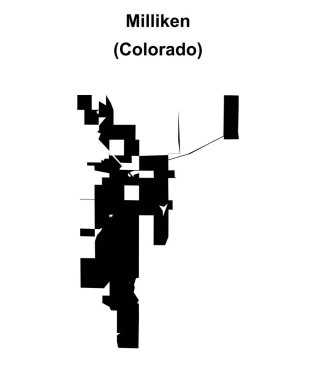 Milliken (Colorado) boş ana hat haritası