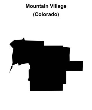 Dağ Köyü (Colorado) boş ana hat haritası