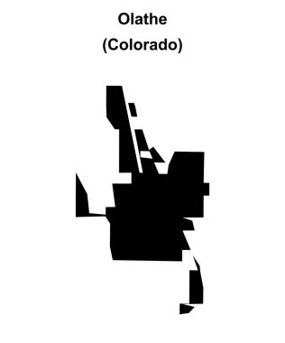 Olathe (Colorado) boş ana hat haritası