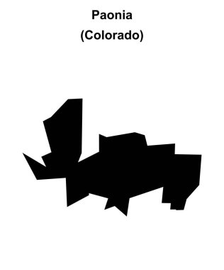 Paonia (Colorado) boş ana hat haritası