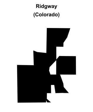 Ridgway (Colorado) boş ana hat haritası