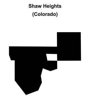 Shaw Tepeleri (Colorado) boş ana hat haritası