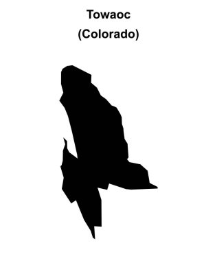 Towaoc (Colorado) boş ana hat haritası