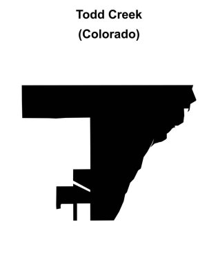 Todd Creek (Colorado) boş ana hat haritası