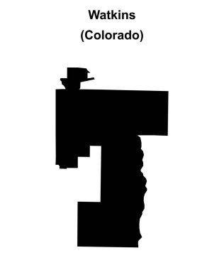 Watkins (Colorado) boş ana hat haritası