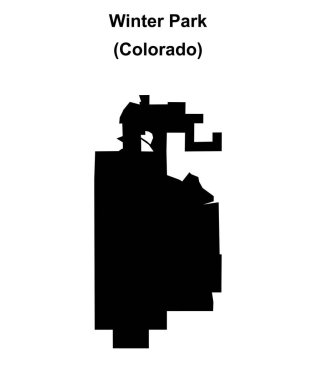 Winter Park (Colorado) boş ana hat haritası