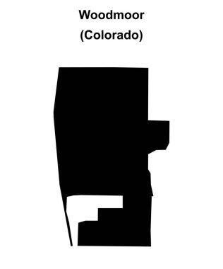 Woodmoor (Colorado) boş ana hat haritası