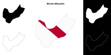 Mimata (Miyazaki) ana hat haritası seti