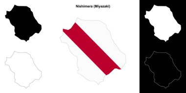 Nishimera (Miyazaki) ana hat haritası ayarlandı