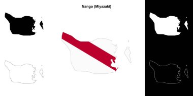 Nango (Miyazaki) ana hat haritası seti