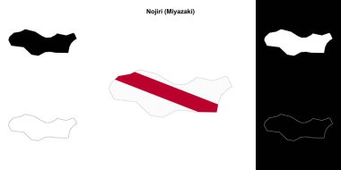 Nojiri (Miyazaki) ana hat haritası seti
