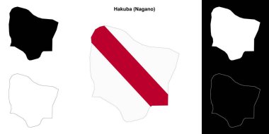 Hakuba (Nagano) ana hat haritası seti