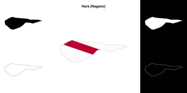 Hara (Nagano) ana hat haritası seti