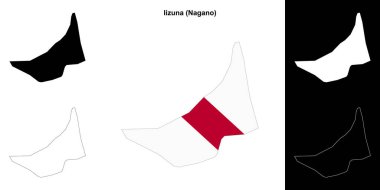 Iizuna (Nagano) ana hat haritası seti