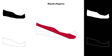 Miyada (Nagano) ana hat haritası seti