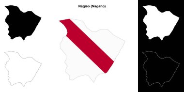 Nagiso (Nagano) ana hat haritası seti