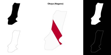 Okaya (Nagano) ana hat haritası seti