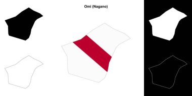 Omi (Nagano) ana hat haritası seti
