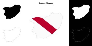 Shinano (Nagano) ana hat haritası seti