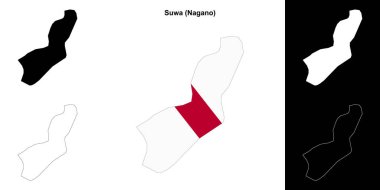 Suwa (Nagano) ana hat haritası seti