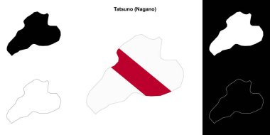 Tatsuno (Nagano) ana hat haritası seti