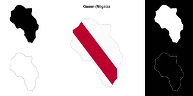 Gosen (Niigata) ana hat haritası seti