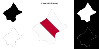 Izumozaki (Niigata) ana hat haritası seti