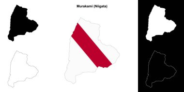 Murakami (Niigata) ana hat haritası seti