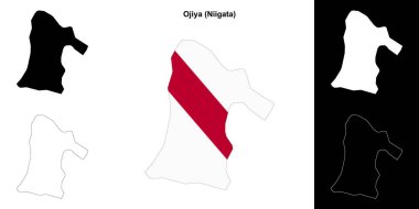 Ojiya (Niigata) ana hat haritası seti