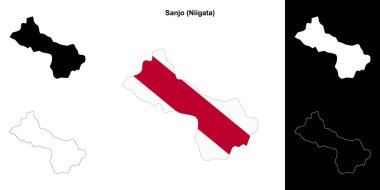 Sanjo (Niigata) ana hat haritası seti