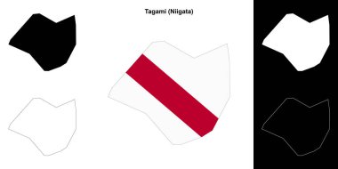 Tagami (Niigata) ana hat haritası seti